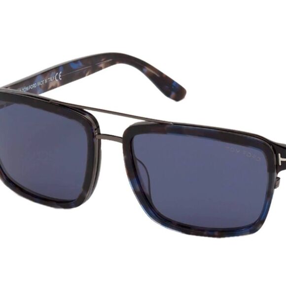 Tom Ford Tf780Tortoise Anders Gold Brown Sunglasses Square Rectangle Case $495 - Picture 6 of 9